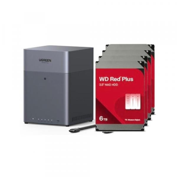 Ugreen NASync DH4300 Plus NAS System 4-Bay inkl. 4x WD WD60EFPX HDD - 6 - Storage Server