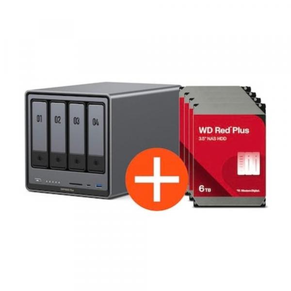 Sistema NAS Ugreen DXP4800 Plus de 4 bahías incluyendo 4x WD WD80EFPX HDD - 8 - Servidor de almacenamiento