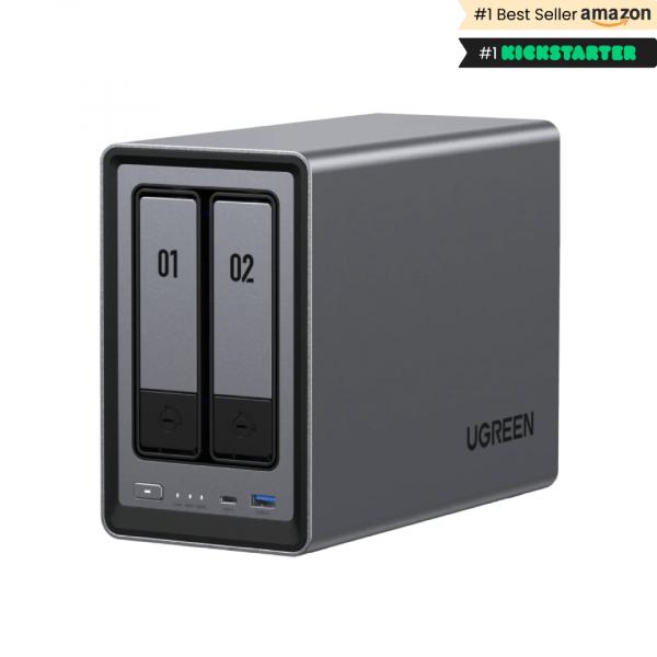 Ugreen NASync DXP2800 Sistema NAS de 2 bahías, NAS, Compacto, Intel® N, N100, 8 GB, DDR5