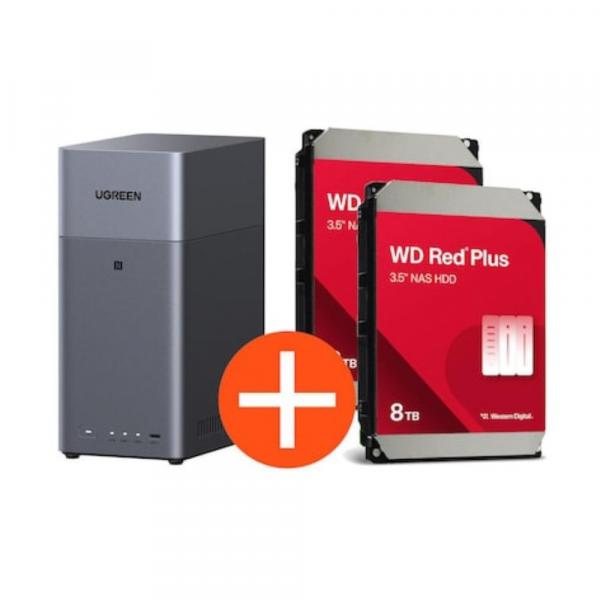 Ugreen NASync DH2300 NAS System 2-Bay inkl. 2x WD WD80EFPX HDD - 8 - Storage Server