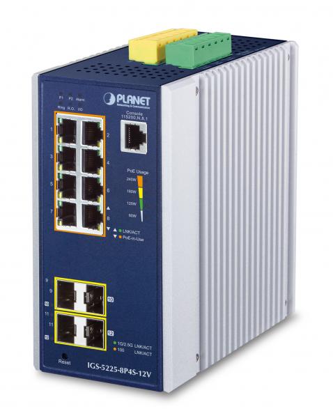Planet IGS-5225-8P4S-12V
