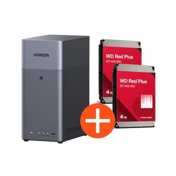 Ugreen NASync DH2300 NAS System 2-Bay inkl. 2x WD WD40EFPX HDD - Storage Server