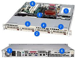Supermicro CSE-813MT-410CB